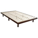 すのこベッド セミダブル 脚付き 取外し 低ホルムアルデヒド 高さ調整 2口コンセント 宮棚 北欧 通気性 耐久性 無垢材 ベッドフレーム マットレス別売り 【納期E】【szo-lps-mp-01sd】