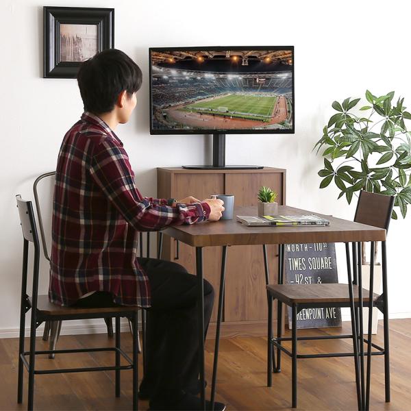 テレビスタンド モニター台 ラック TV台 小さい ミニ 小型 卓上 スイング 角度調整 向き 調節 高さ 変更 白 黒 オフィス 事務所 会議 耐震 32インチ 50型 対応 【納期E】【szo-otg-c】