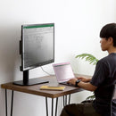 テレビスタンド モニター台 ラック TV台 小さい ミニ 小型 卓上 スイング 角度調整 向き 調節 高さ 変更 白 黒 オフィス 事務所 会議 耐震 32インチ 50型 対応 【納期E】【szo-otg-c】