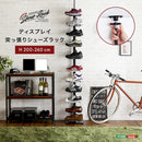 シューズラック 突っ張り つっぱり ディスプレイ 見せる 収納ラック 収納棚 天井 つっぱる 省スペース コンパクト コレクションラック スニーカー 革靴 30cm 【納期E】【szo-ppss】