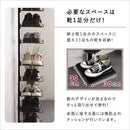 シューズラック 突っ張り つっぱり ディスプレイ 見せる 収納ラック 収納棚 天井 つっぱる 省スペース コンパクト コレクションラック スニーカー 革靴 30cm 【納期E】【szo-ppss】