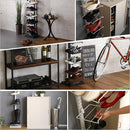 シューズラック 突っ張り つっぱり ディスプレイ 見せる 収納ラック 収納棚 天井 つっぱる 省スペース コンパクト コレクションラック スニーカー 革靴 30cm 【納期E】【szo-ppss】