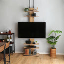 テレビスタンド 突っ張り つっぱり TVスタンド テレビラック TVラック テレビ台 TV台 壁面収納 壁寄せ コーナー 隅 部屋の角 省スペース 収納棚 おしゃれ 60型 【納期E】【szo-ppwat】