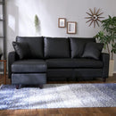 カウチソファ 3人掛け 布地 ファブリック フェイクレザー 合革 カウチ オットマン スツール 足置き ポケットコイル S字バネ ローソファ 脚 クッション付き 【納期A】【szo-rk3p】