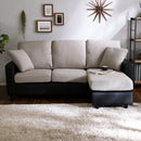 カウチソファ 3人掛け 布地 ファブリック フェイクレザー 合革 カウチ オットマン スツール 足置き ポケットコイル S字バネ ローソファ 脚 クッション付き 【納期A】【szo-rk3p】