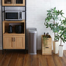 ゴミ箱 50L 自動開閉 センサー式 ごみ箱 スリム 細い 省スペース コンパクト ステンレス製 ボタン フタ 蓋 電池式 おしゃれ スタイリッシュ キッチン リビング 【納期E】【szo-roco】