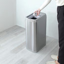 ゴミ箱 50L 自動開閉 センサー式 ごみ箱 スリム 細い 省スペース コンパクト ステンレス製 ボタン フタ 蓋 電池式 おしゃれ スタイリッシュ キッチン リビング 【納期E】【szo-roco】