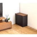 ルーターボックス 壁寄せ 壁付け 置き型 部屋の隅 角 ルーター収納ボックス 目隠し 黒 ブラック コンセント おしゃれ 棚 幅45cm シンプル 北欧 木目 白 ホワイト 【納期E】【szo-rtb-h45】