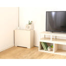 ルーターボックス 壁寄せ 壁付け 置き型 部屋の隅 角 ルーター収納ボックス 目隠し 黒 ブラック コンセント おしゃれ 棚 幅45cm シンプル 北欧 木目 白 ホワイト 【納期E】【szo-rtb-h45】