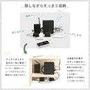 ルーターボックス 壁寄せ 壁付け 置き型 部屋の隅 角 ルーター収納ボックス 目隠し 黒 ブラック コンセント おしゃれ 棚 幅45cm シンプル 北欧 木目 白 ホワイト 【納期E】【szo-rtb-h45】