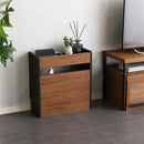 ケーブルボックス 目隠し おしゃれ 黒 ブラック ルーターボックス 壁寄せ ルーター収納ボックス コンセント 隠す すっきり 見た目 幅木除け ケーブル収納ケース 【納期E】【szo-rtsb-h45】