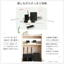 ケーブルボックス 棚 収納 目隠し コード コンセント 隠す おしゃれ 黒 ブラック ルーターボックス 壁寄せ ルーター収納ボックス 巾木除け ケーブル収納ボックス 【納期E】【szo-rtsb-h60】