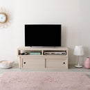 テレビ台 おしゃれ コーナー 変形 変型 伸縮式 L字 ほぼ完成品 TV台 TVボード テレビボード 引き戸 収納スペース コンパクト 北欧 ナチュラル インテリア 【納期A】【szo-sd-120ex】