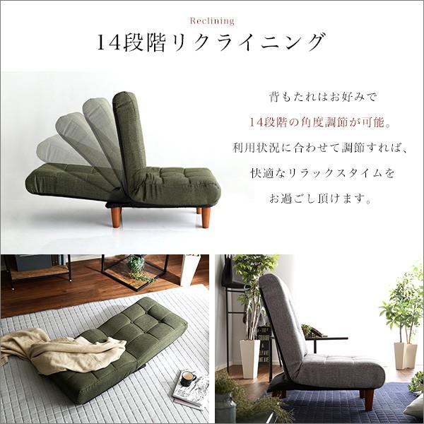 フロアソファ 1人掛け用 脚付き 座椅子 リクライニング ボリューム 厚み 【納期E】【szo-sh-01-qua1p】