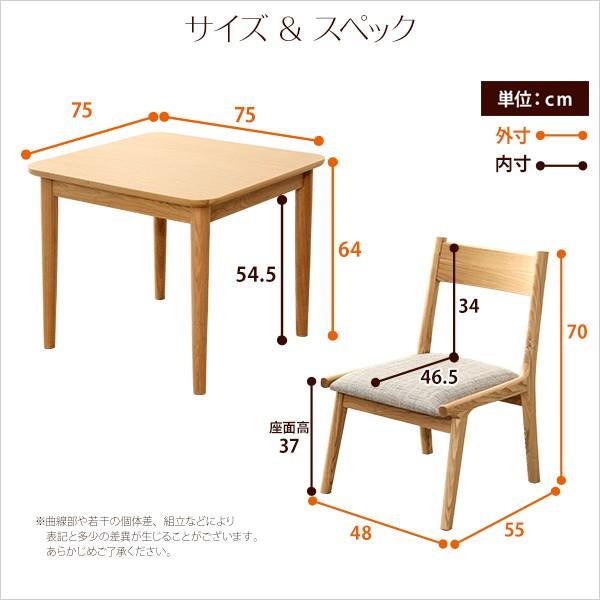 ダイニングセット ダイニングテーブル ダイニングチェアー 2脚 ダイニング家具 3点セット 【納期C】【szo-sh-01ris-3cn】