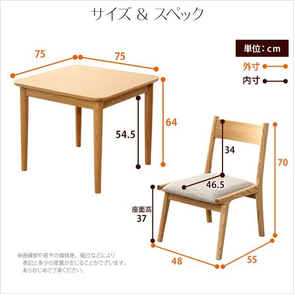 ダイニングセット ダイニングテーブル ダイニングチェアー 2脚 ダイニング家具 3点セット 【納期E】【szo-sh-01ris-3cn】