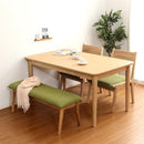 北欧風ダイニングセット ダイニングテーブル ダイニングベンチ ダイニングチェアー 2脚 【納期E】【szo-sh-01ris-4bn】