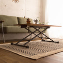 テーブル 昇降式 ダイニング リビング デスク 机 おしゃれ 北欧 カフェ風 西海岸風 レトロ 折り畳み 折りたたみ 無段階 ガス圧 昇降テーブル 【納期E】【szo-sh-05-19242】