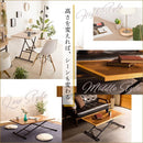 テーブル 昇降式 ダイニング リビング デスク 机 おしゃれ 北欧 カフェ風 西海岸風 レトロ 折り畳み 折りたたみ 無段階 ガス圧 昇降テーブル 【納期E】【szo-sh-05-19242】