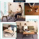 テーブル 昇降式 ダイニング リビング デスク 机 おしゃれ 北欧 カフェ風 西海岸風 レトロ 折り畳み 折りたたみ 無段階 ガス圧 昇降テーブル 【納期E】【szo-sh-05-19242】