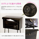 ポスト 自立式 郵便受け 郵便ポスト ガーデニング 玄関 置くだけ 後付け 後から 設置 おしゃれ レトロ アンティーク調 シャービック 薔薇 バラ A4サイズ 投函口 【納期E】【szo-sh-05-35500】