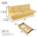ソファーベッド 収納 引き出し ソファ 三人掛け シンプル 【納期E】【szo-sh-06-lna-sb】