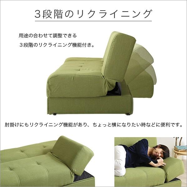 ソファーベッド 引き出しつき 収納 スツール オットマン 三人掛け おしゃれ 布製 【納期E】【szo-sh-06-sal-sb】