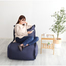 ビーズソファ 1人掛け 一人用 洗える カバーリング ビーズソファー クッション 厚み 座椅子 連結可能 ハイバック 背もたれ 肘掛けなし ファブリック 布地 【納期E】【szo-sh-07-cbs】