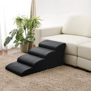 ドッグステップ 階段 4段 胴長犬種 短足犬種 超小型犬 ミニチュアダックスフンド コーギー うさぎ おしゃれ レザー調 【納期E】【szo-sh-07-dgs-4】