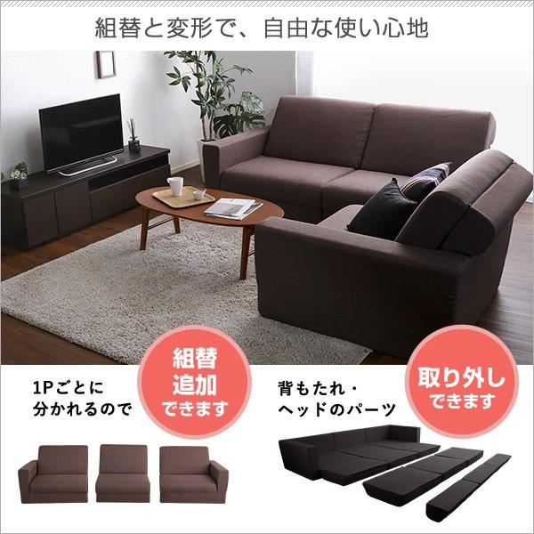 ソファーベッド 3人掛け おしゃれ 北欧 ローソファ ポケットコイル 【納期E】【szo-sh-07-law3p】
