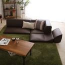 フロアソファ レザー風 PVC 北欧 三人掛け ローソファ 【納期E】【szo-sh-07-lpg】