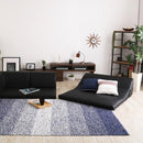 フロアソファ レザー風 PVC 北欧 三人掛け ローソファ 【納期E】【szo-sh-07-lpg】