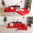 フロアソファ レザー風 PVC 北欧 三人掛け ローソファ 【納期E】【szo-sh-07-lpg】