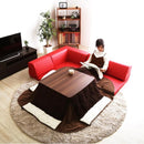 フロアソファ レザー風 PVC 北欧 三人掛け ローソファ 【納期E】【szo-sh-07-lpg】