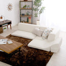 フロアソファ レザー風 PVC 北欧 三人掛け ローソファ 【納期E】【szo-sh-07-lpg】