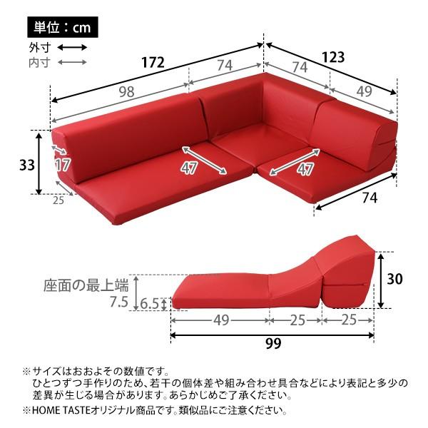 フロアソファ セット フェイクレザー PVC 北欧 三人掛け ローソファー 【納期E】【szo-sh-07-lpgset】