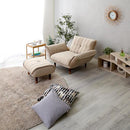 カウチソファ オットマン セット 1人掛け ソファー スツール 足置き ベロア おしゃれ 北欧 フェミニン ガーリー シンプル くすみカラー リクライニング 日本製 【納期E】【szo-sh-07-okba1p-s】