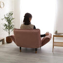 カウチソファ 1人掛け ソファー ベロア おしゃれ 北欧 大人かわいい フェミニン ガーリー シンプル くすみカラー 肘掛け リクライニング ポケットコイル 日本製 【納期E】【szo-sh-07-okba1p】