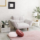 カウチソファ 1人掛け ソファー ベロア おしゃれ 北欧 大人かわいい フェミニン ガーリー シンプル くすみカラー 肘掛け リクライニング ポケットコイル 日本製 【納期E】【szo-sh-07-okba1p】