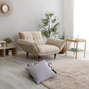 カウチソファ 1人掛け ソファー ベロア おしゃれ 北欧 大人かわいい フェミニン ガーリー シンプル くすみカラー 肘掛け リクライニング ポケットコイル 日本製 【納期E】【szo-sh-07-okba1p】