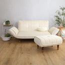 カウチソファ セット オットマン 2人掛け スツール コンパクト ベロア 生地 おしゃれ 北欧 フェミニン ガーリー シンプル くすみカラー リクライニング 日本製 【納期E】【szo-sh-07-okba2p-s】