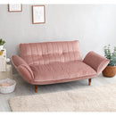 カウチソファ 2人掛け ソファー ベロア おしゃれ 北欧 大人可愛い フェミニン ガーリー シンプル くすみカラー ひじ掛け リクライニング ポケットコイル 日本製 【納期E】【szo-sh-07-okba2p】