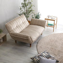 カウチソファ 2人掛け ソファー ベロア おしゃれ 北欧 大人可愛い フェミニン ガーリー シンプル くすみカラー ひじ掛け リクライニング ポケットコイル 日本製 【納期E】【szo-sh-07-okba2p】