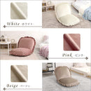 座椅子 おしゃれ コンパクト 北欧 かわいい ガーリー ロマンチック ベロア フリル くすみカラー リクライニング フラット クッション性 厚み ふっくら 日本製 【納期E】【szo-sh-07-okbf】