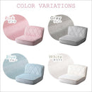 ソファ 1人掛け かわいい おしゃれ ガーリー 姫系 フェミニン ロマンチック 女の子 ダイヤ 柄 デザイン ポケットコイル 日本製 ピンク 白 ホワイト 【納期E】【szo-sh-07-okdms1p】