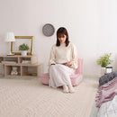 ソファ 1人掛け かわいい おしゃれ ガーリー 姫系 フェミニン ロマンチック 女の子 ダイヤ 柄 デザイン ポケットコイル 日本製 ピンク 白 ホワイト 【納期E】【szo-sh-07-okdms1p】