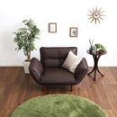 ソファ 1人掛け 合皮 おしゃれ ひじ掛け 肘付き ソファー 一人用 椅子 レトロ シンプル 定番 デザイン 日本製 国産 リクライニング ローソファ 座椅子 黒 白 赤 【納期E】【szo-sh-07-rgn1p】