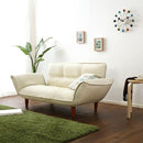 ソファ 2人掛け 合皮 おしゃれ ひじ掛け 肘付き ソファー カウチ レトロ シンプル 日本製 リクライニング コンパクト 脚 取り外し ローソファ 座椅子 黒 白 赤 【納期E】【szo-sh-07-rgn】