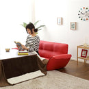 ソファ 2人掛け 合皮 おしゃれ ひじ掛け 肘付き ソファー カウチ レトロ シンプル 日本製 リクライニング コンパクト 脚 取り外し ローソファ 座椅子 黒 白 赤 【納期E】【szo-sh-07-rgn】