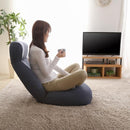 座椅子 リクライニング 折り畳み 折りたたみ チェア 日本製 ハイバック フルフラット 【納期E】【szo-sh-07-sbz】